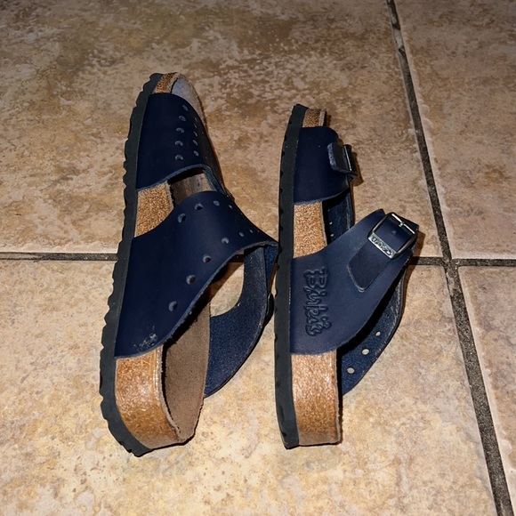 Birkenstock Birkies Navy Blue Sandals - Picture 4 of 16